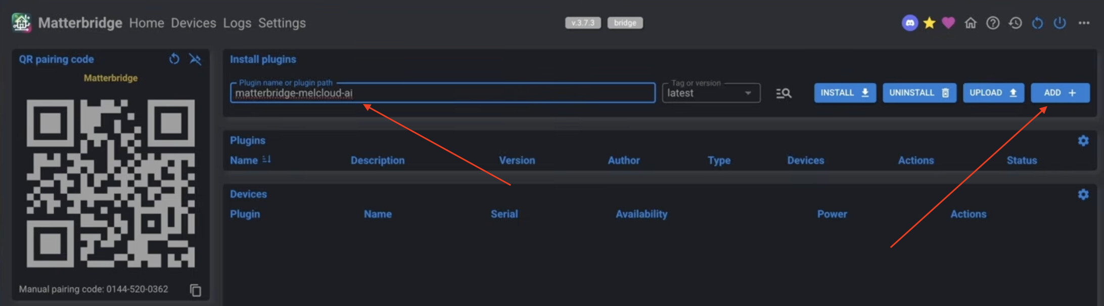 Add the plugin