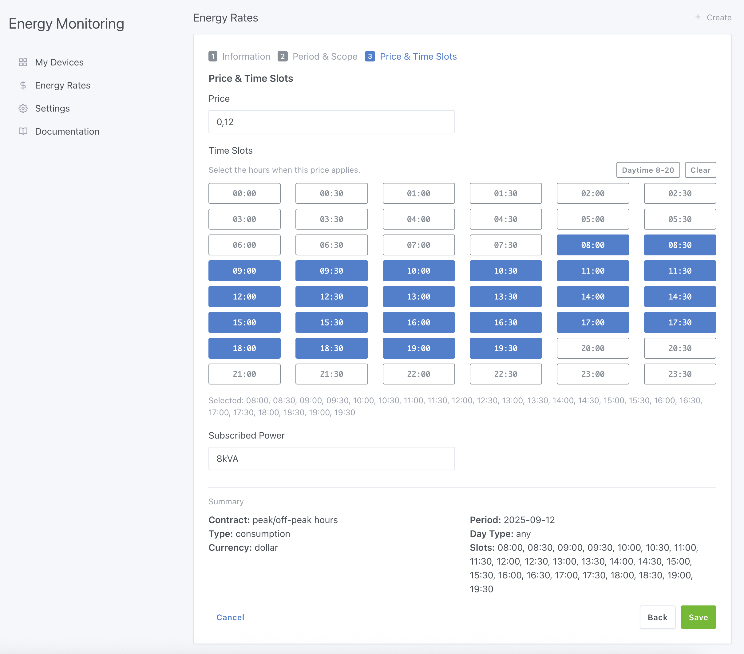 Configure prices 3