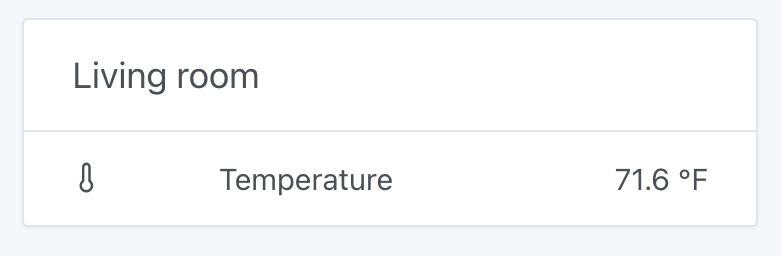 Devices widget
