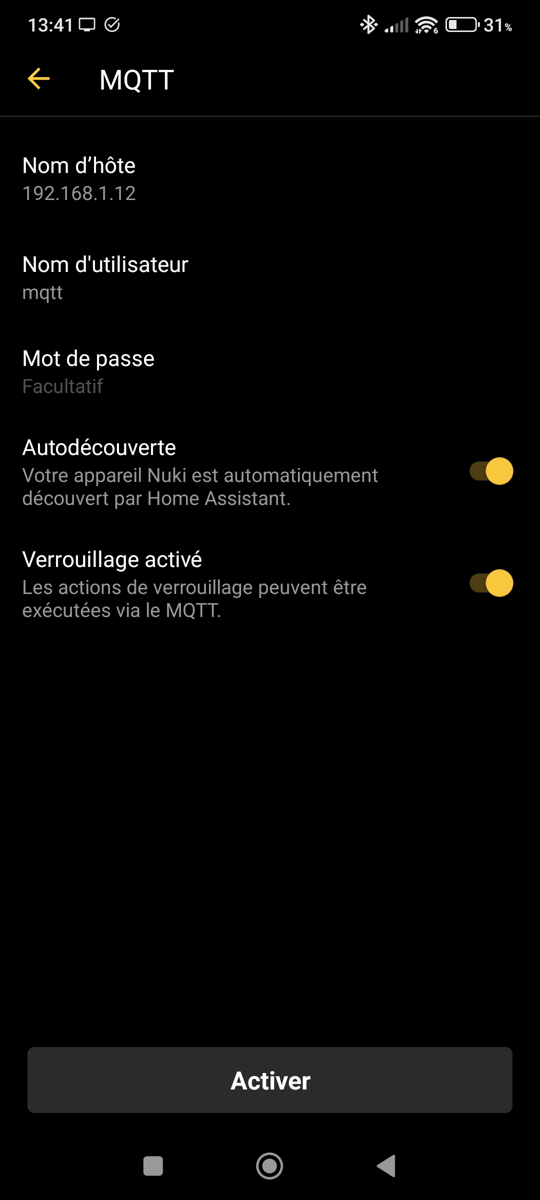 App Nuki MQTT