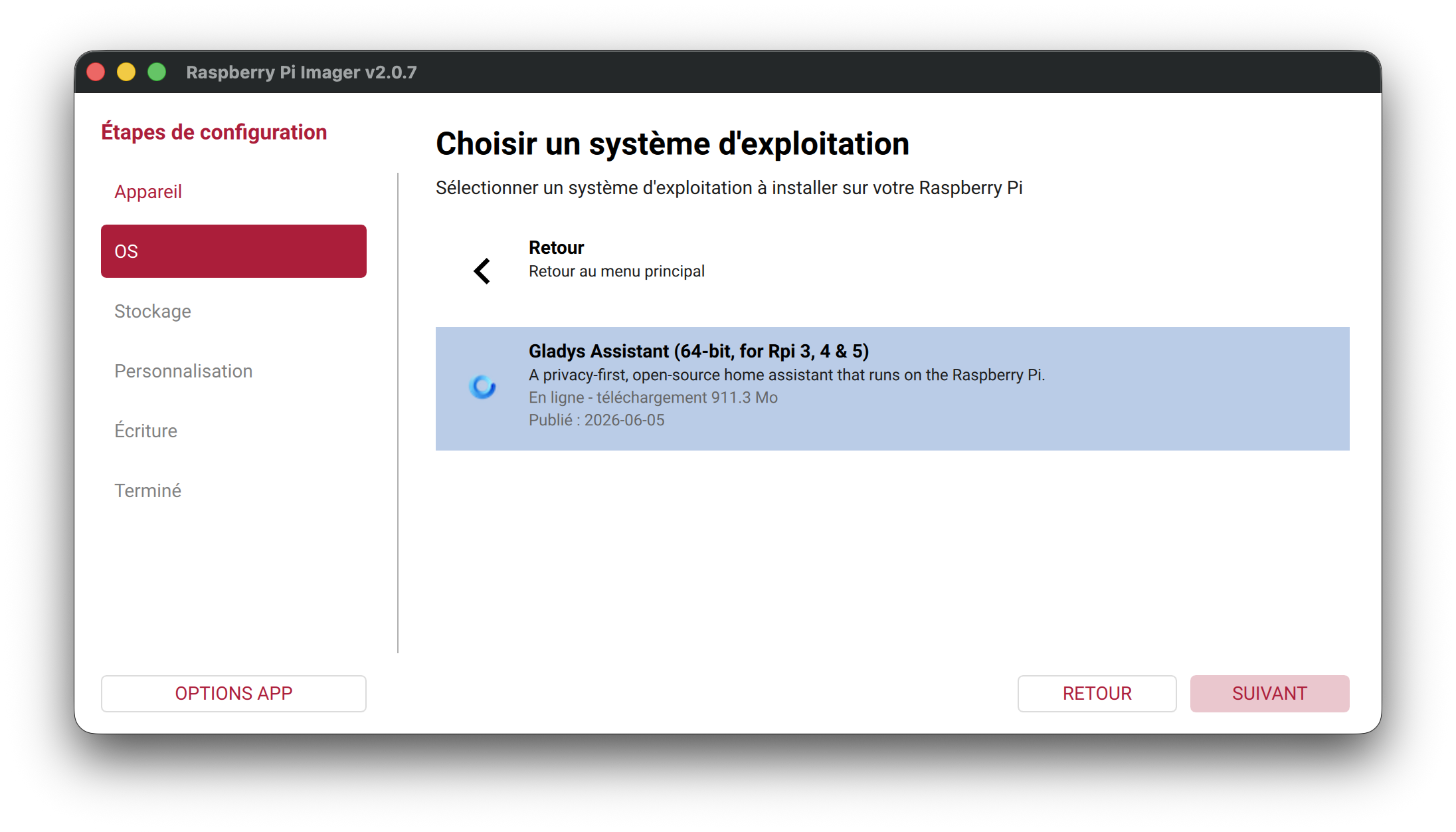 Gladys Assistant 64-bit image