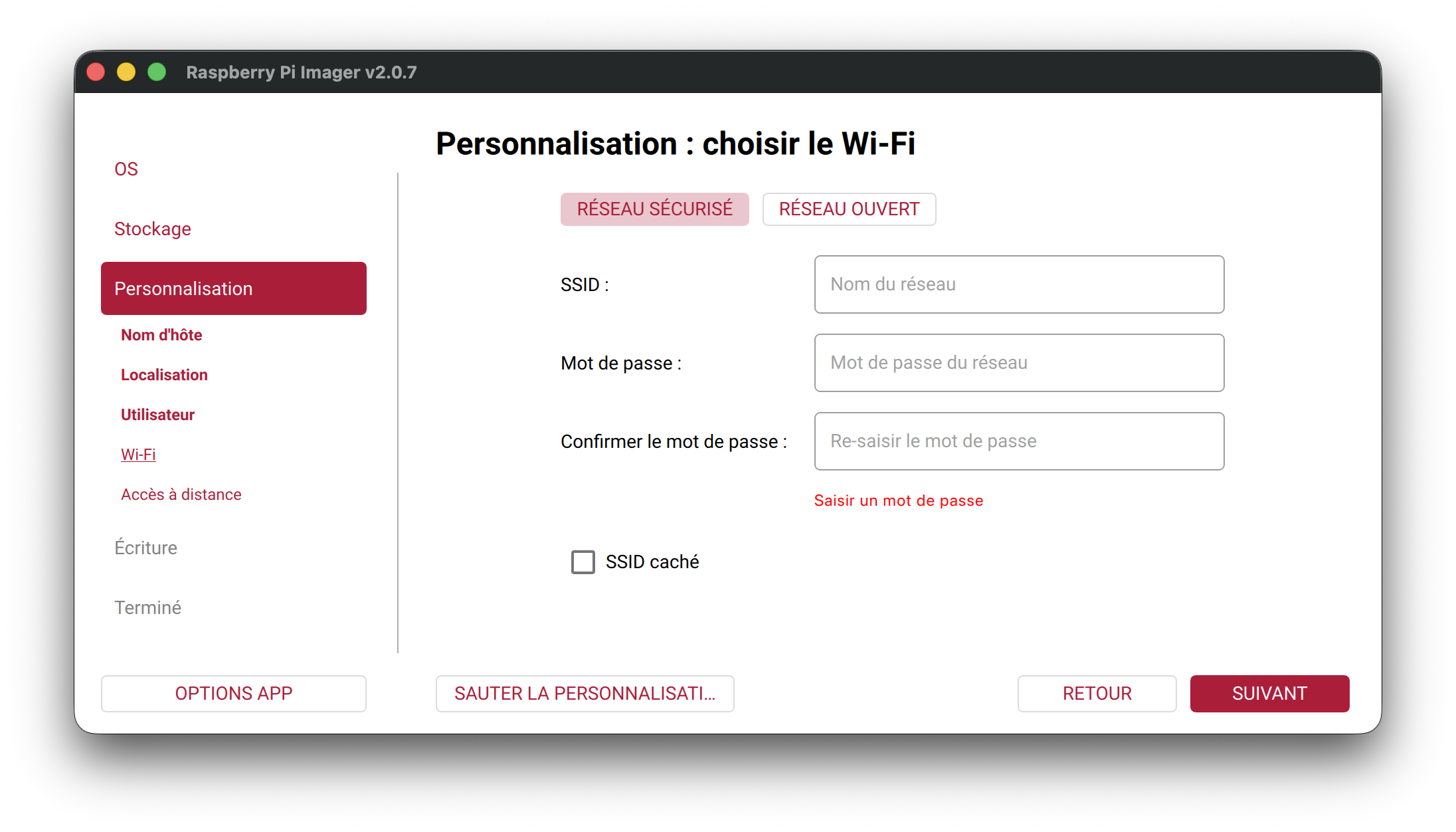 Configure Wi-Fi